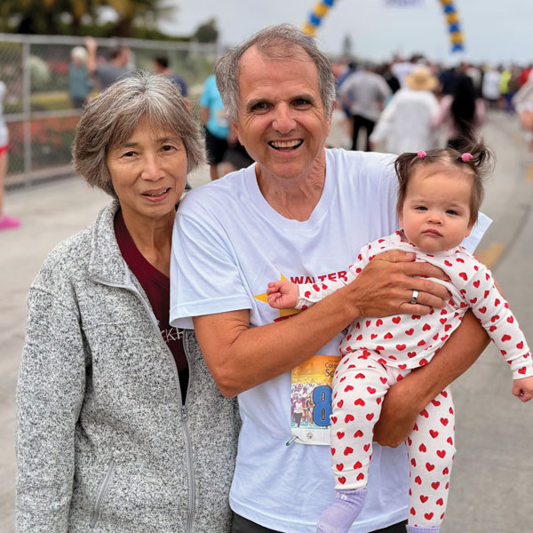 Walter Stahr and his wife with their granddaughter